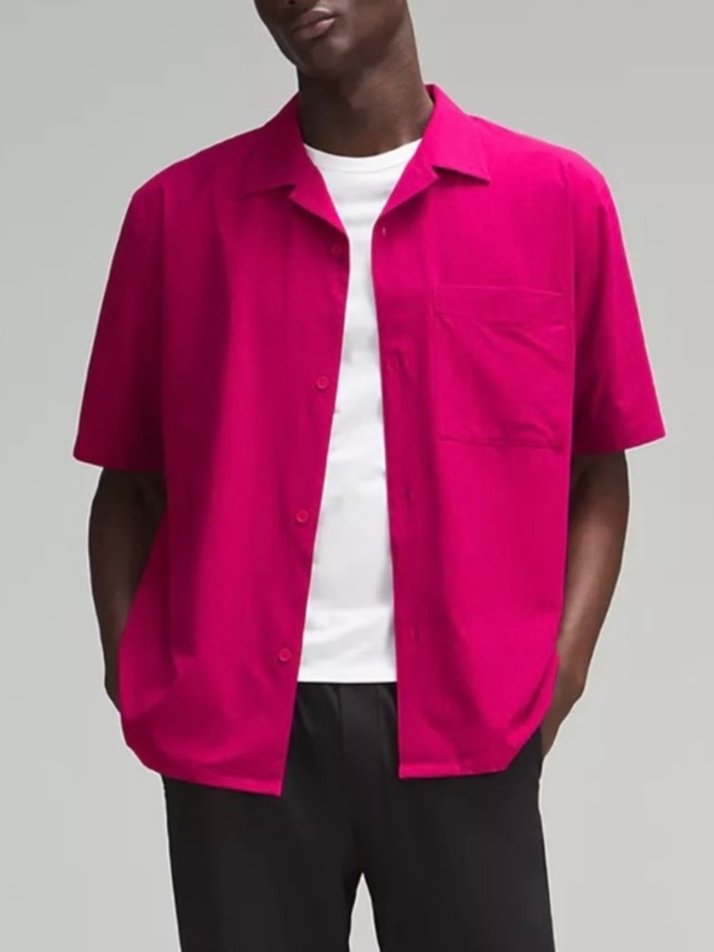 Lululemon Airing Easy Camp Collar Shirt Wild Berry